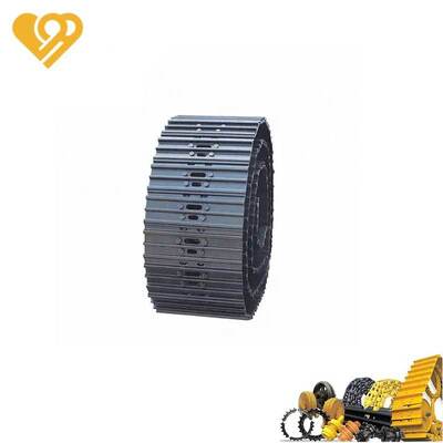 質 コマツー PC300-7 トラックチェーンリンク組立 35MnBH ボロン鋼 HRC 50-56 重用掘削機用の216mmピッチ 工場