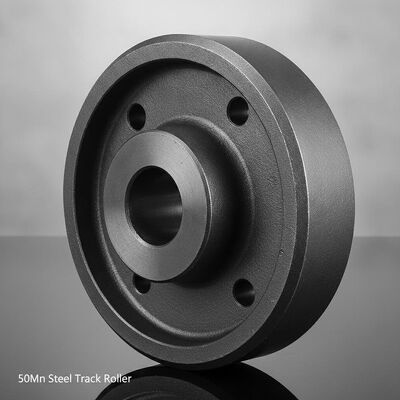 質 コベルコ製掘削機用 HRC 40-55 硬度 50Mn鋼製シングルフランジボトムトラックローラー 工場