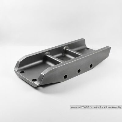 質 小松 PC360-7 油圧ショベル用トラックシューアセンブリ 鍛造 23MnB スチール トリプルグラウザ 216mm ピッチ 下部走行体部品 工場